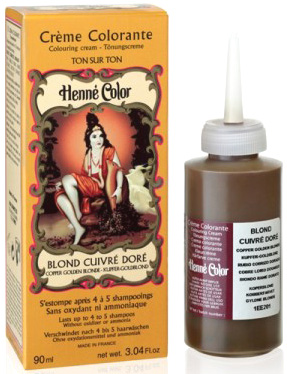 Henna colouring cream copper golden blonde 90ml