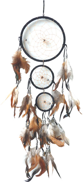 Dreamcatcher perles métal 16cm x6