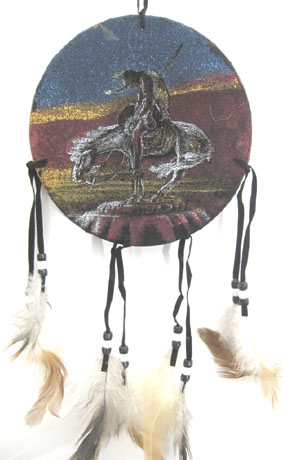 Dream catcherindien sur cheval 17cm