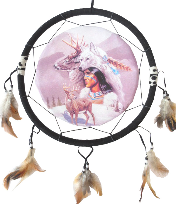 Dreamcatcher indien & cerf 40cm