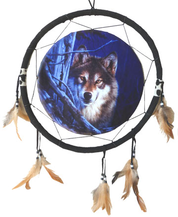 Dreamcatcher 1 loup 40cm
