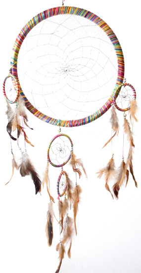 Dreamcatcher coloré 28cm