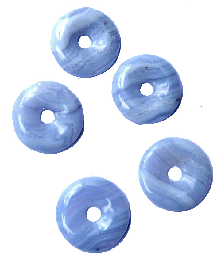 Donut Calcédoine bleue extra 2cm