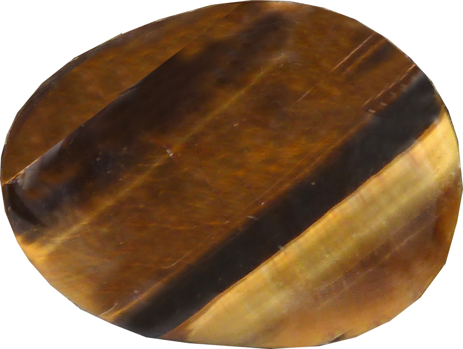 Eye of tiger flat pebble 25g