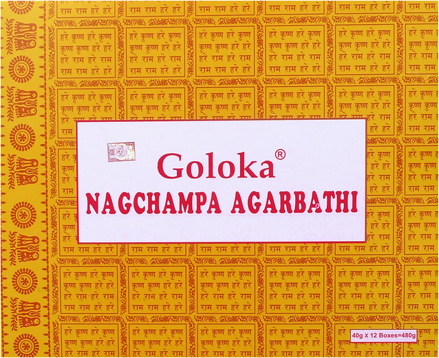 Goloka nag champa incense 40g