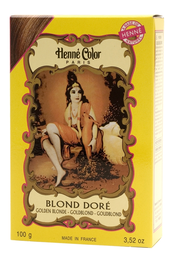 Henné color henna hair colouring powders golden blonde 100g