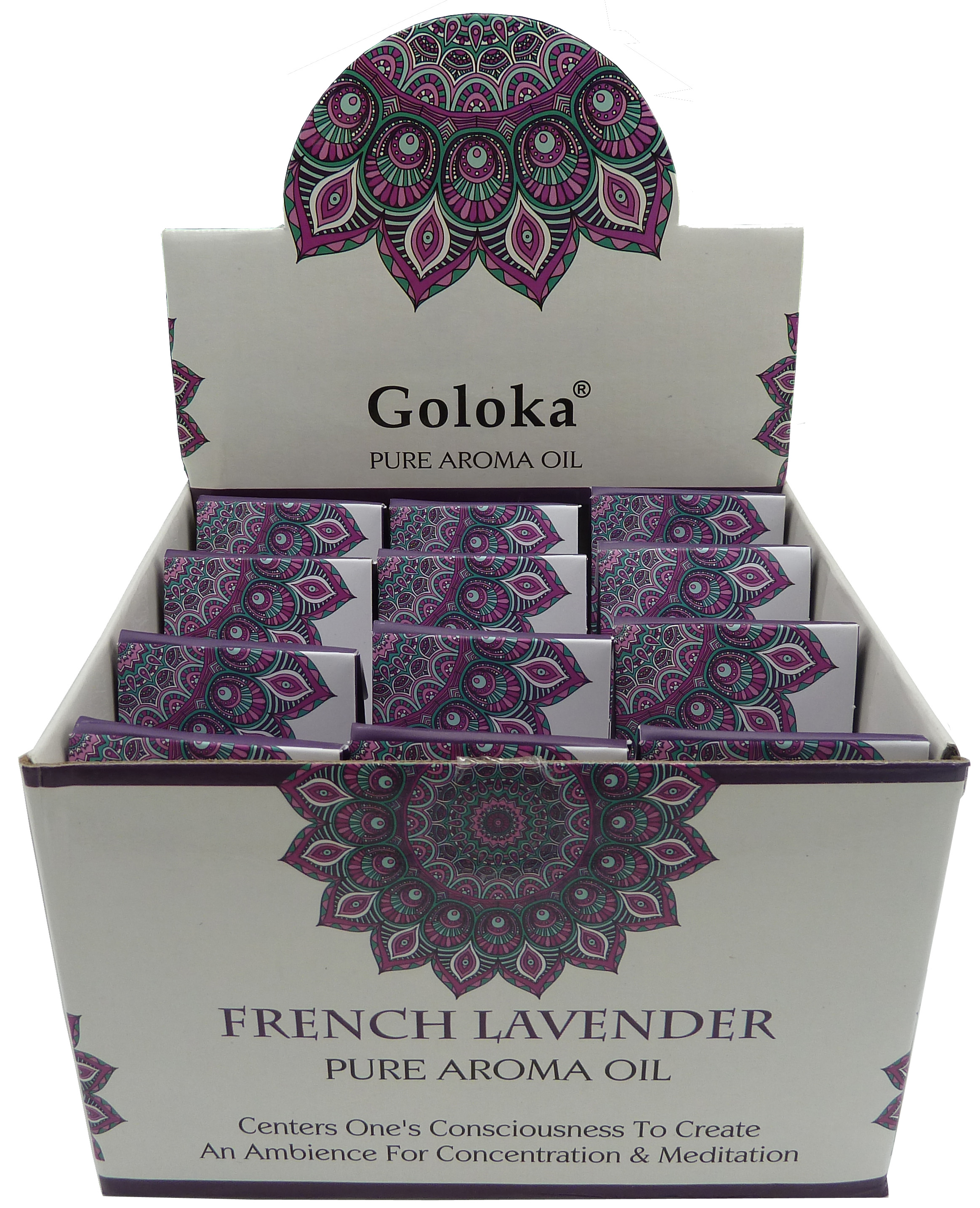 Huile parfumée Goloka Lavande 10mL x 12