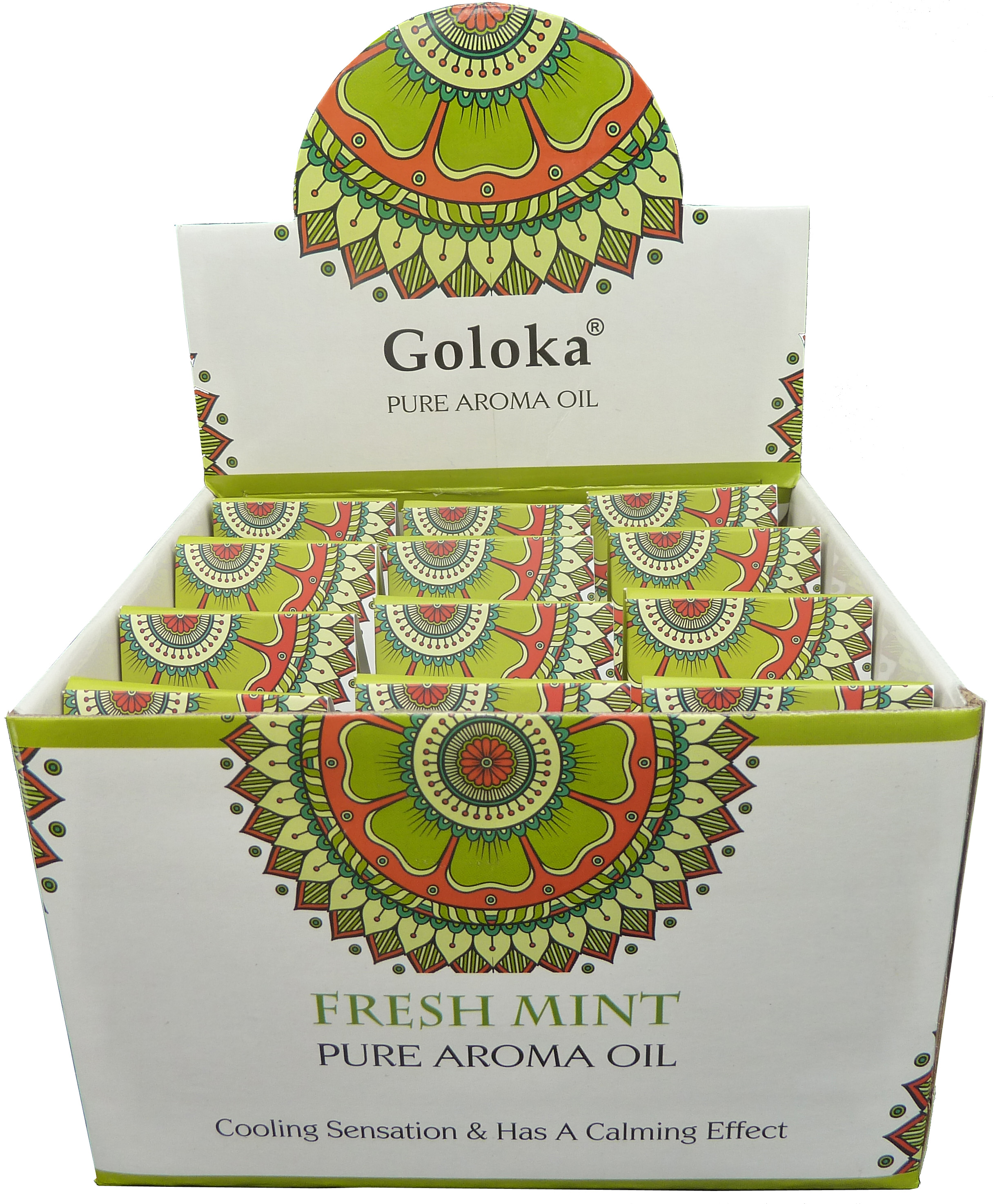 Huile parfumée Goloka Menthe 10mL x 12