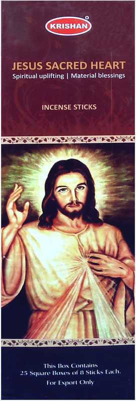 Encens Krishan Jesus Sacré Coeur 8 Bts