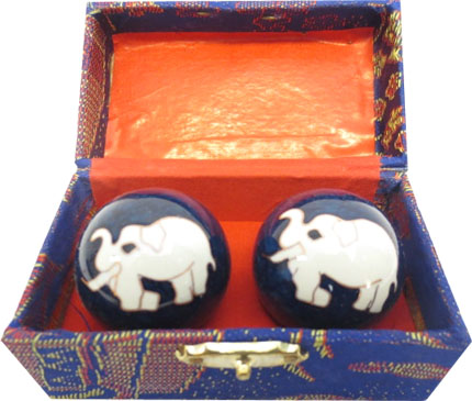 Boules de massage bleues elephant 4.5cm