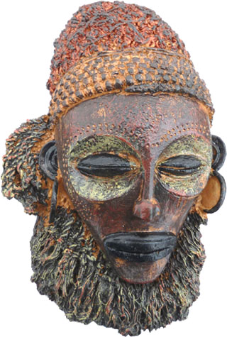 Masque africain resine 19cm