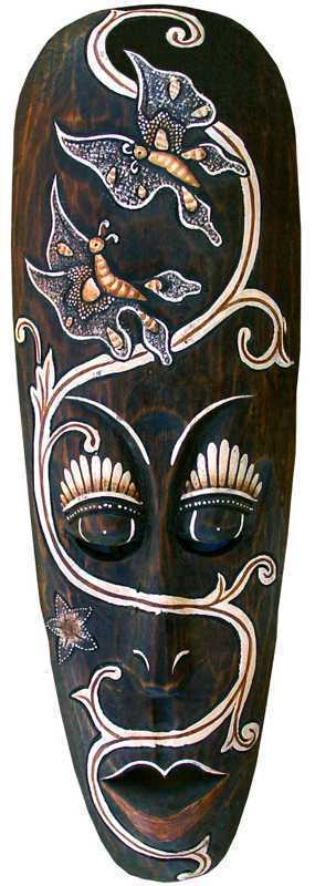 Mask natural papillons 50cm