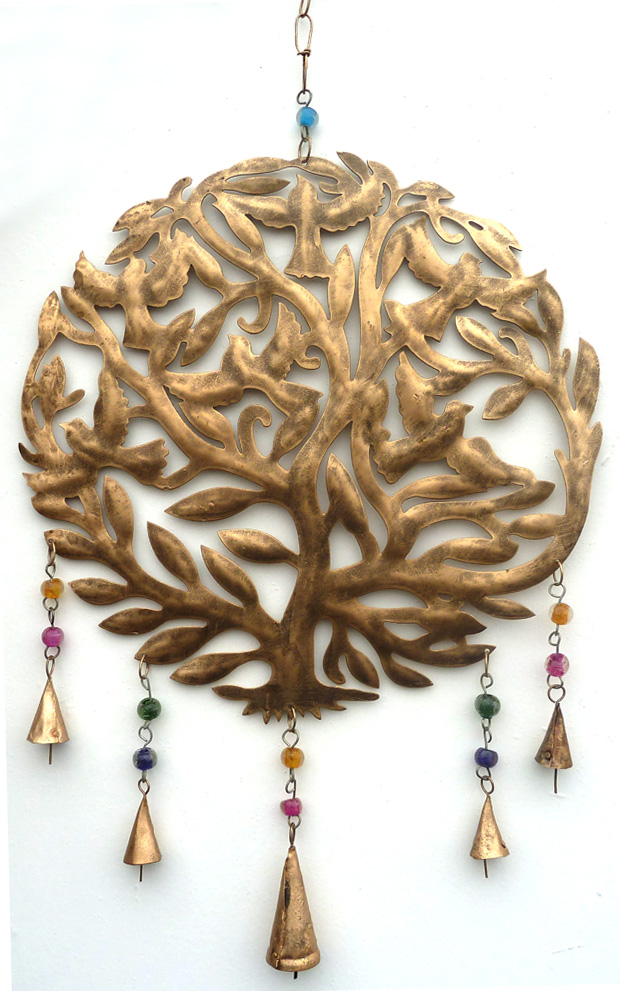 Carillon arbre de vie métal 64cm