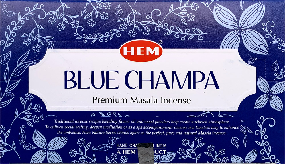 Encens Hem Nag Champa Bleu Masala 12 Bts