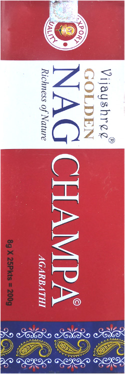 Encens vijayshree golden nag champa 8g