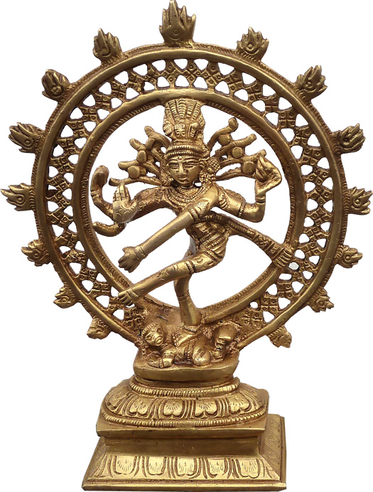 Natraj dancing Shiva Brass 21.5cm