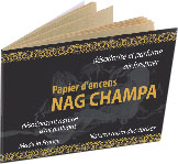 Papier d\'encens nag champa x12