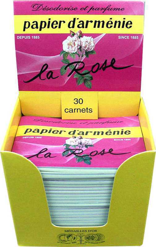 Papier d'Armenie à la Rose x30