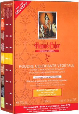 Polvere colorante vegetale bionda radiosa premium 100g