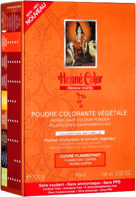 Polvere colorante vegetale premium di rame fiammeggiante 100g