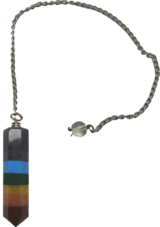 Stone pendulum 7 chakras 5cm