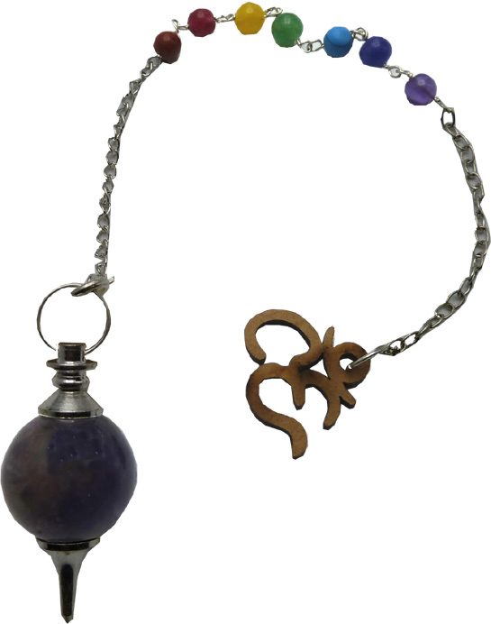 Pendolo sfera ametista chakra 