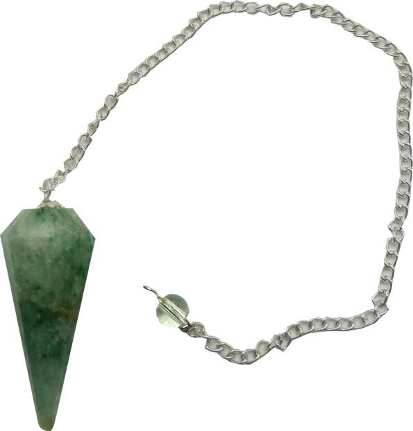 Pendule aventurine verte 12 faces