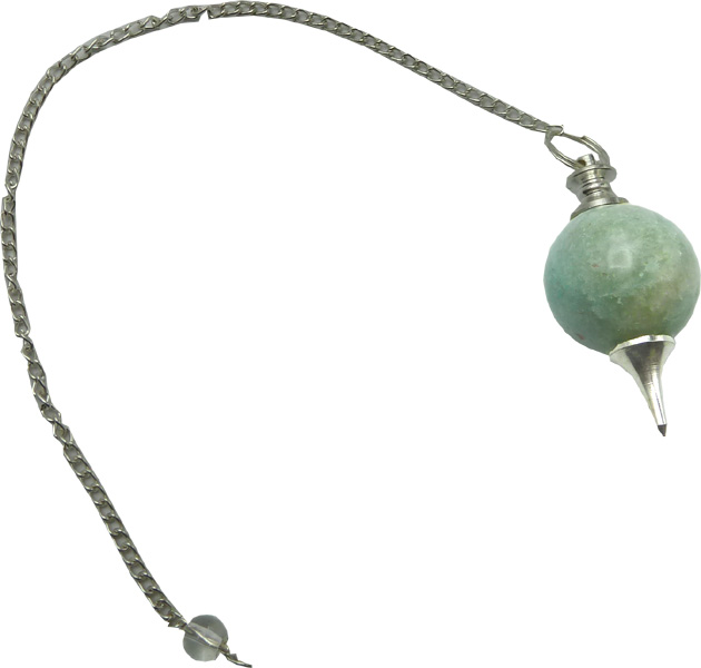 Pendule sphère jade verte
