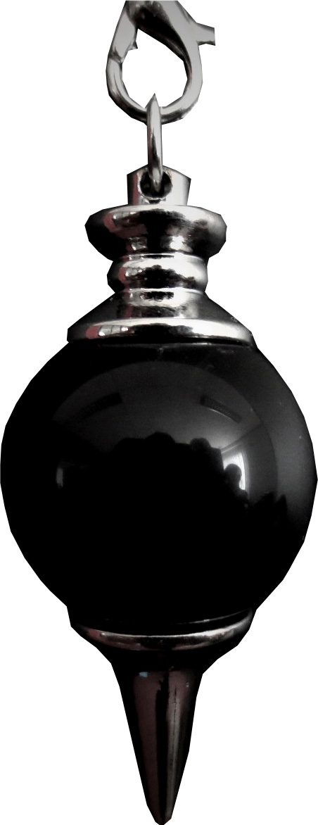 Pendule sphère onyx noir 4cm