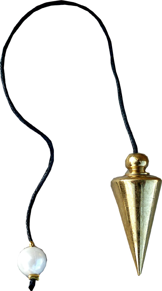 Pendule conique bronze 4cm