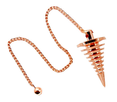 Pendule Isis en cuivre conique 3cm