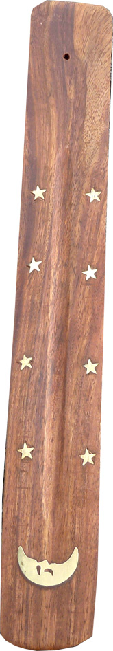 Porte encens bois ski lune X12