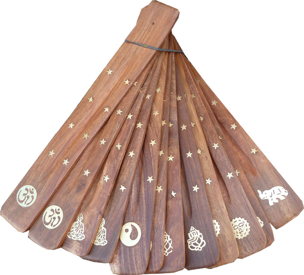 Porta incenso in legno per sci X12