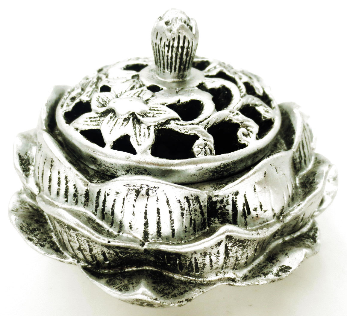 Porte encens cones Lotus noir