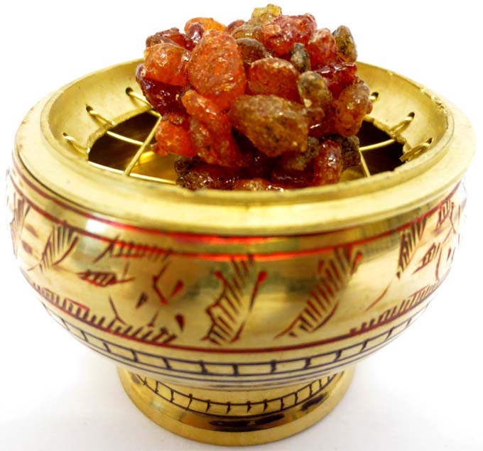 Brûleur encens résine en cuivre