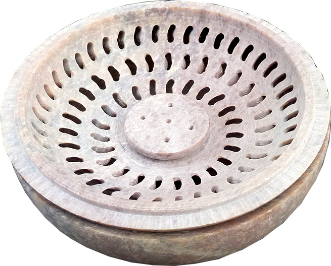 Porte encens pierre saponite 10cm