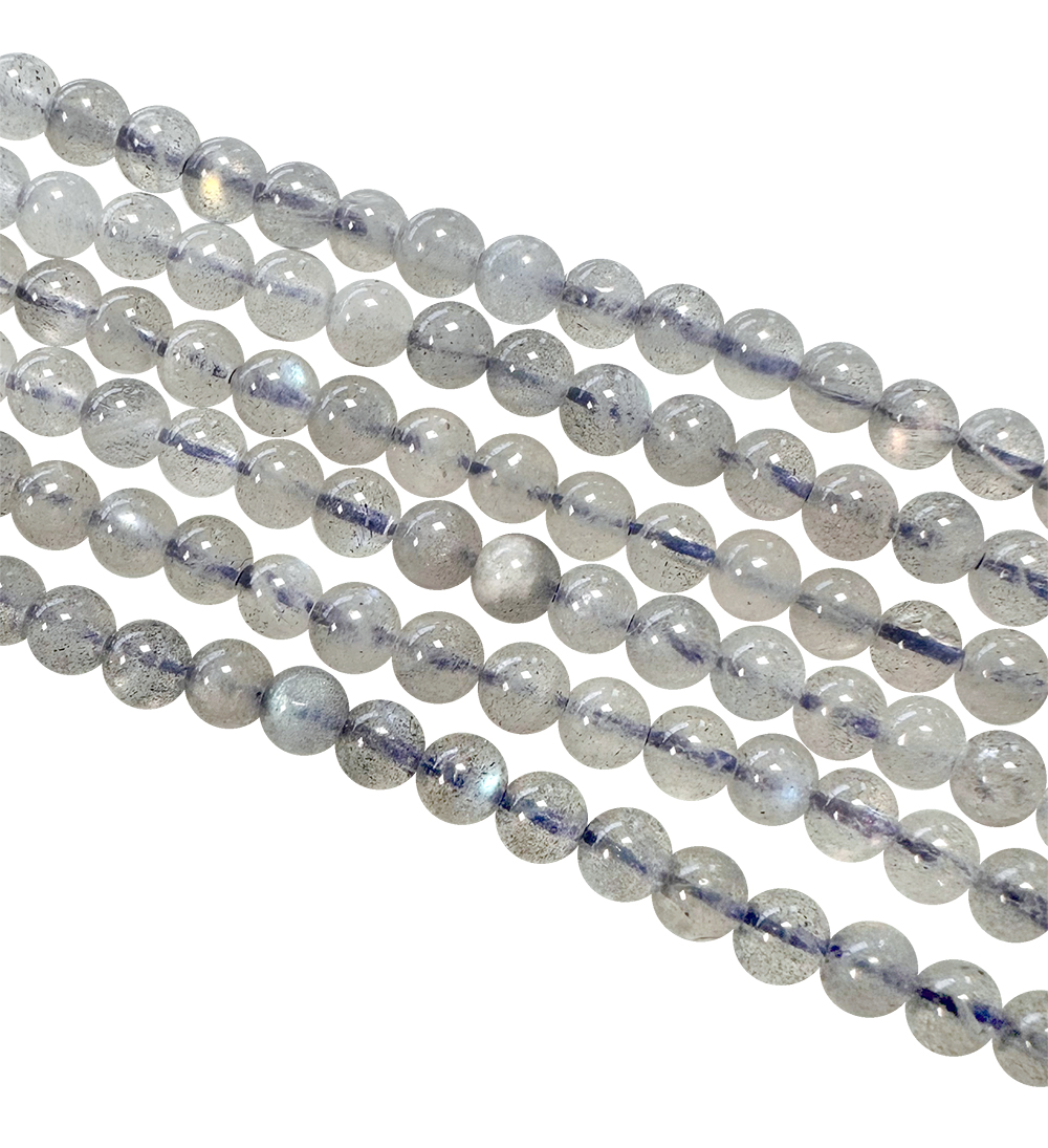 Labradorite A perles 3-4mm sur fil 40cm