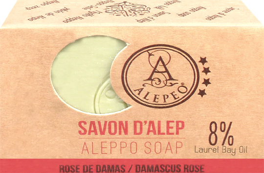 Sapone alepeo alepeo rosa damasco 8% 100g