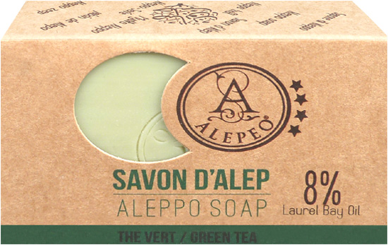Sapone Alep aloe tè verde 8% 100g