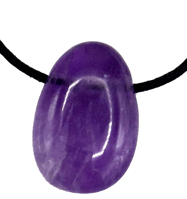 Amethyste roulée percée 3cm