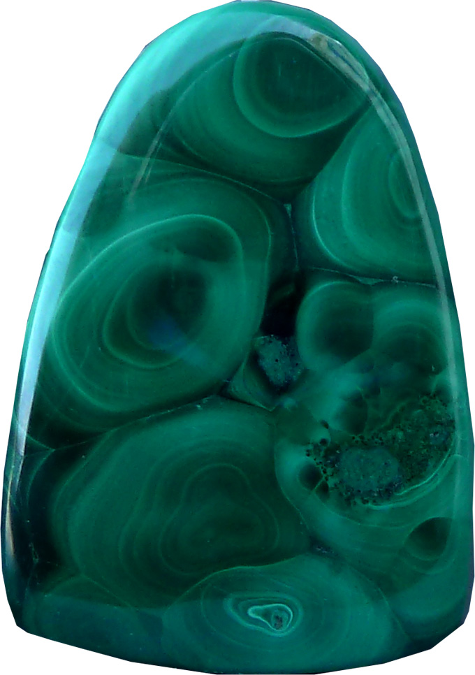 Malachite roulée percée 3cm