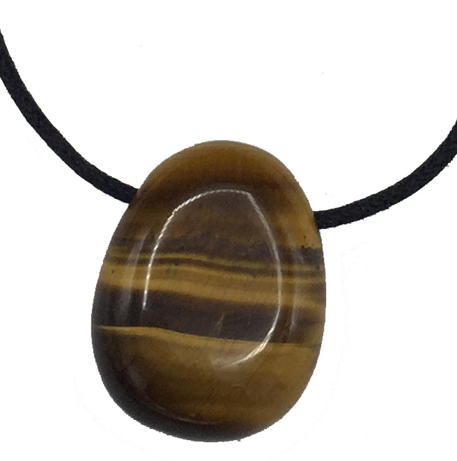 Oeil de tigre roulé percé 3cm