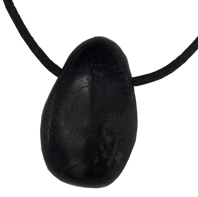 Tourmaline noire roulée percée 3cm