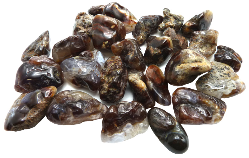 Agate de feu pierres roulées 250g