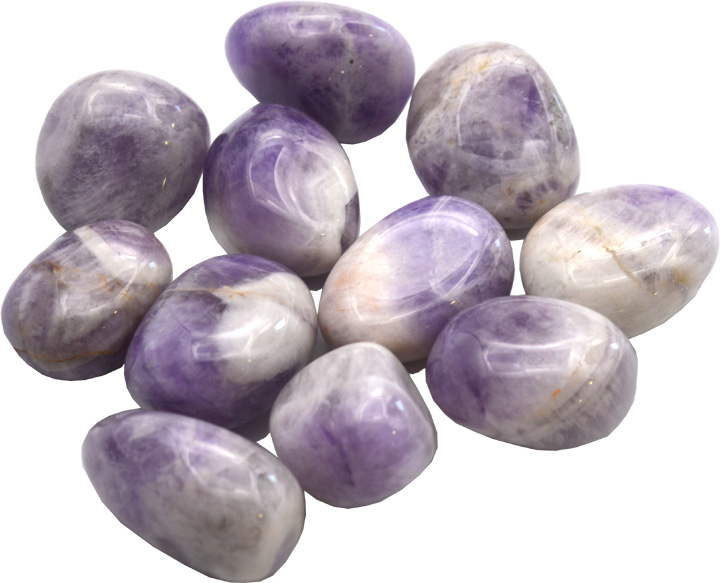 Améthyste quartz chevron pierres roulées 250g