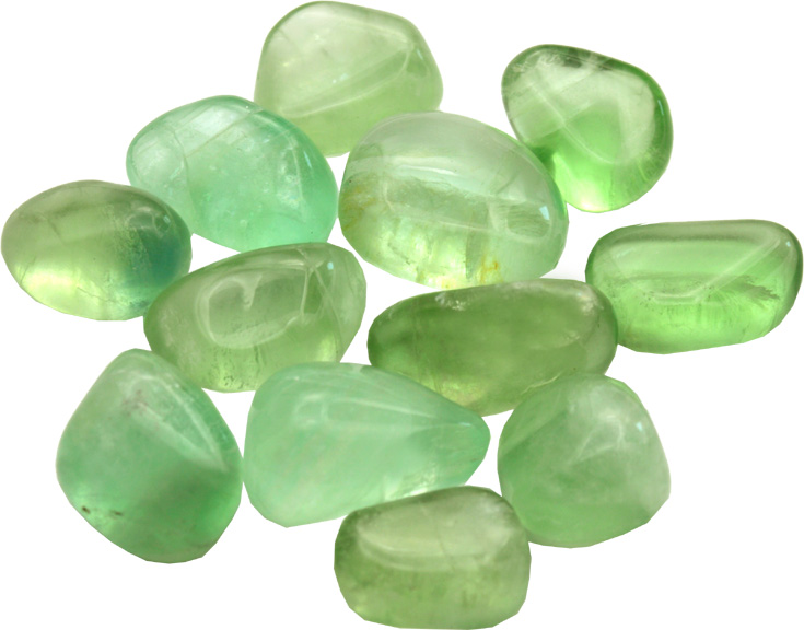 Fluorite verte extra pierres roulées 250g