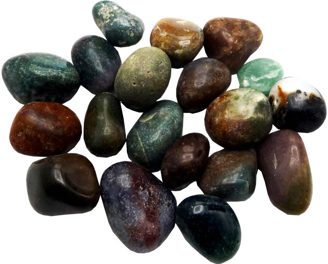 Jaspe héliotrope pierres roulées 250g