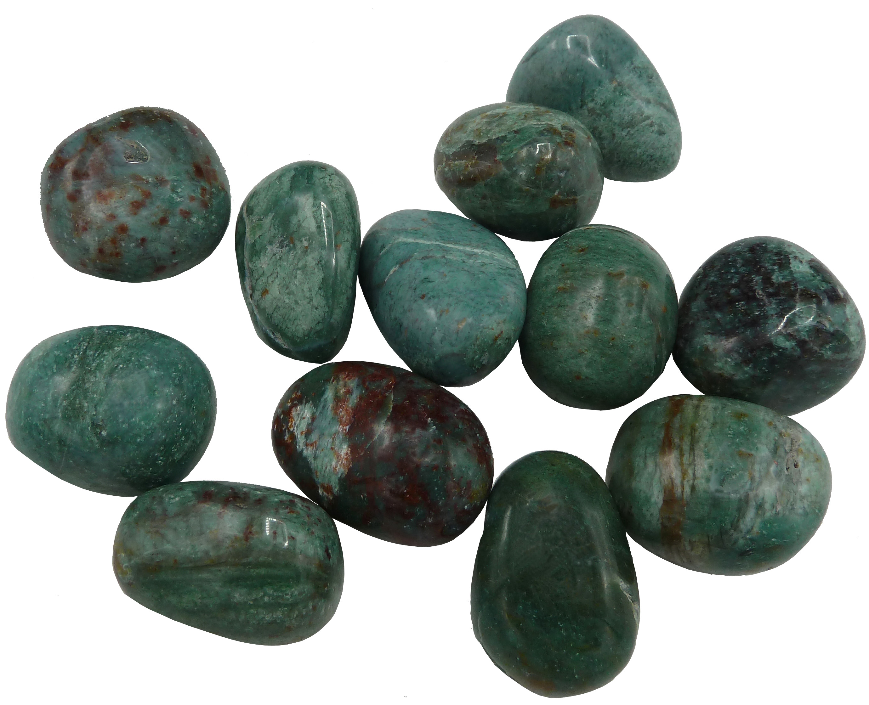 Jaspe vert pierres roulées 250g