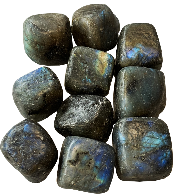 Labradorite 'A' grade tumbled 250g