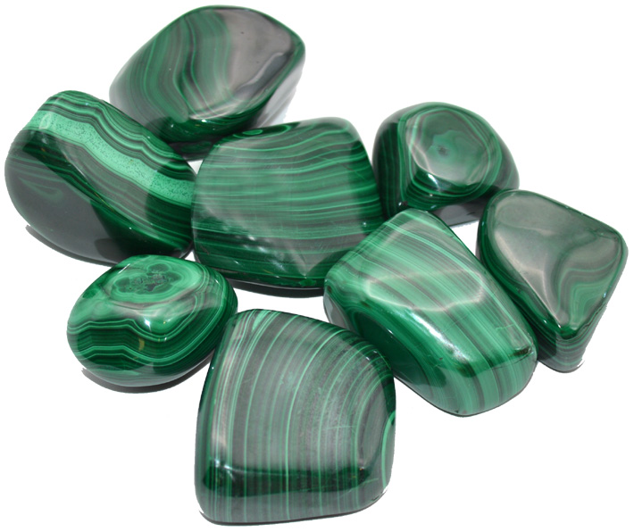 Malachite pierres roulées 250g